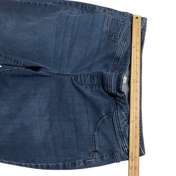 Ava & Viv Womens Jeans Size 16W Mid Rise Skinny Pull On Denim Jeans Dark Wash - Picture 8 of 10